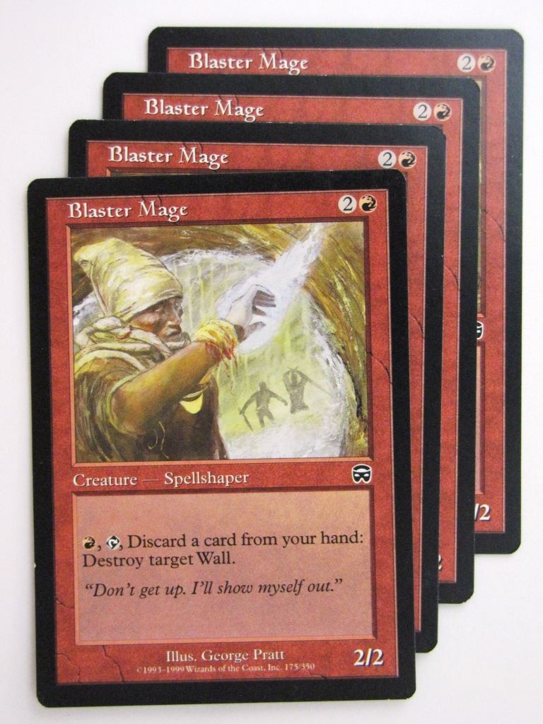 MTG Magic Cards: BLASTER MAGE x4 # 23C94