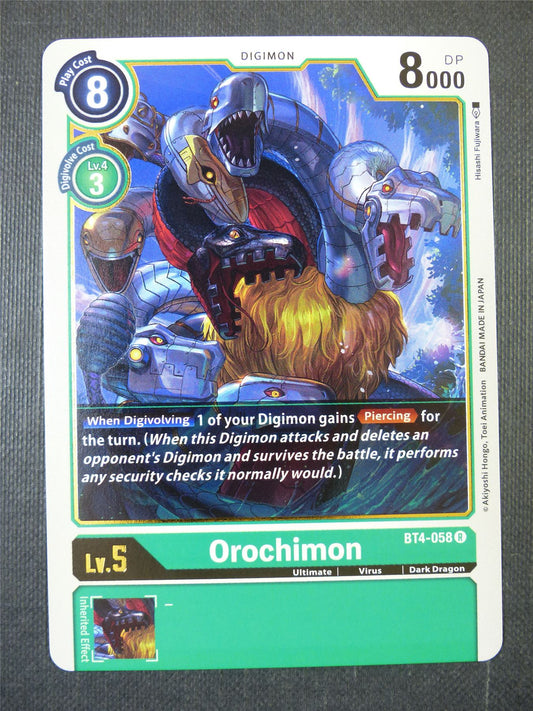 Orochimon BT4-058 R - Digimon Card #20C