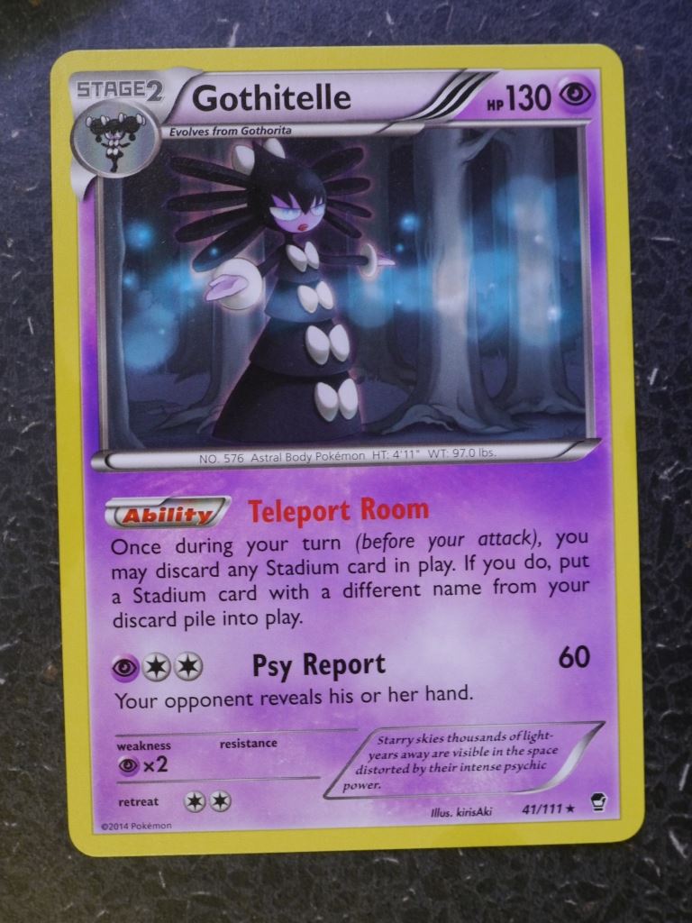 Pokemon Cards: GOTHITELLE 41/111RARE # 6B53 Archeron Pokemon Cards: GOTHITELLE 41/111RARE # 6B53 Archeron