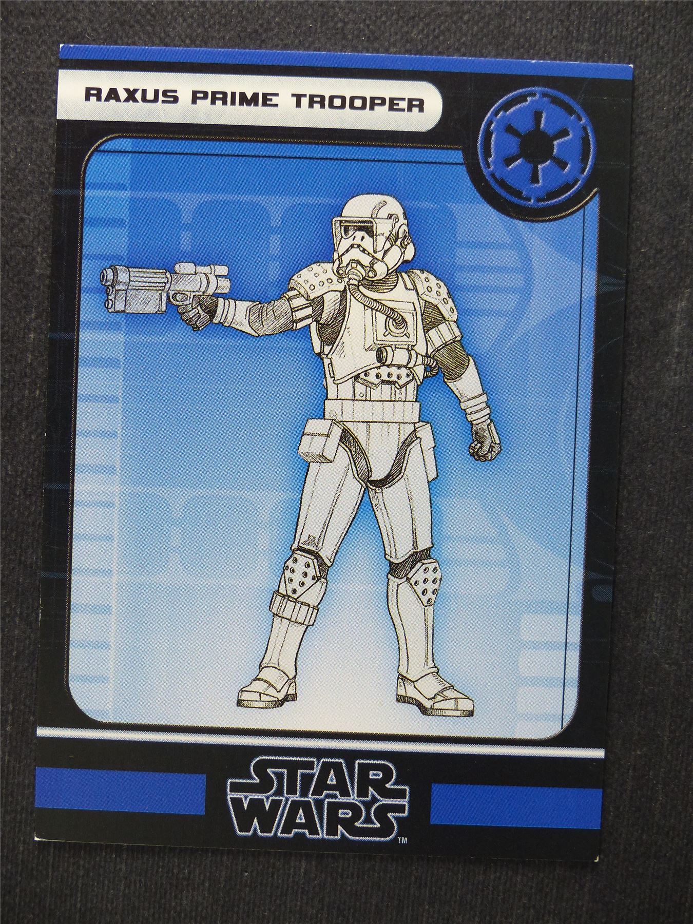 Raxus Prime Trooper 38/60 - Star Wars Miniatures Spare Cards #9F