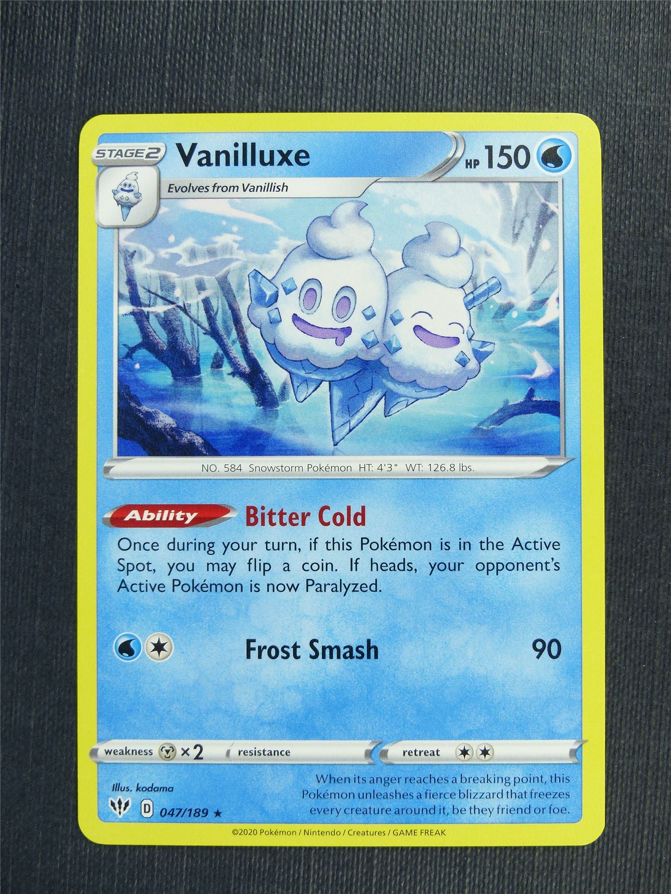 Vanillux 047/189 - DAA - Pokemon Card #391 Archeron Vanillux 047/189 - DAA - Pokemon Card #391 Archeron