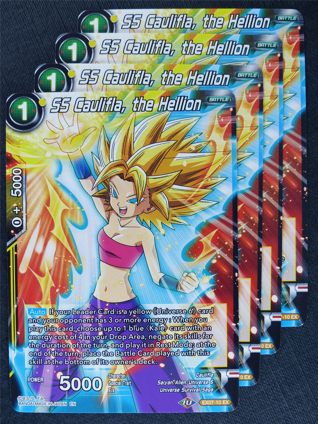 SS Caulifla the Hellion x4 - Dragon Ball Super Cards #9O