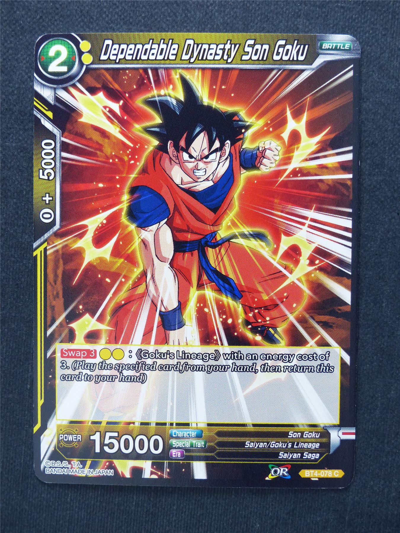 Dependable Dynasty Son Goku - Dragon Ball Super Cards #E4