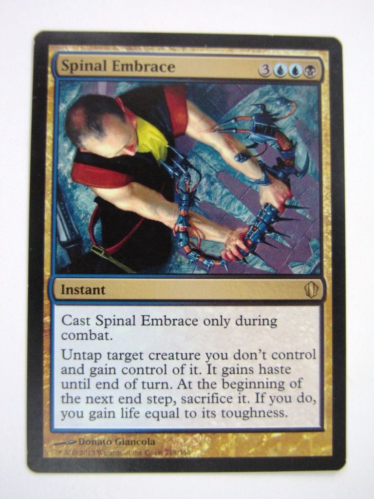 MTG Magic Played Cards: SPINAL EMBRACE # 6J34
