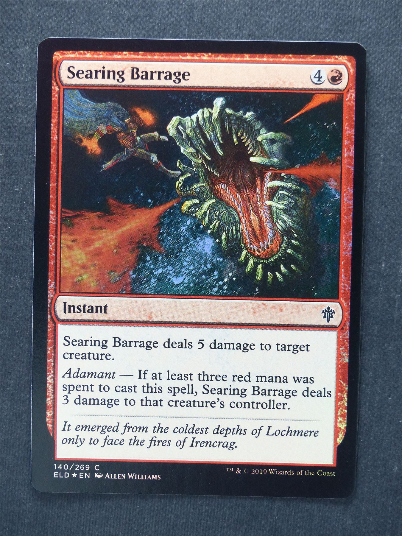 Searing Barrage Foil - Mtg Magic Cards #S7