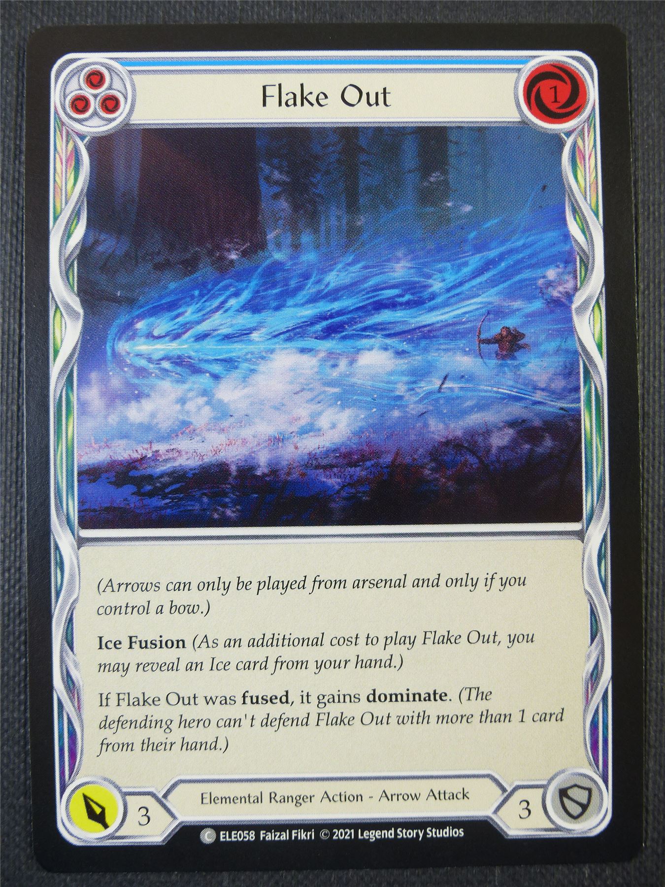 Flake Out - Blue - Tales of Aria 1st ed - Flesh and Blood Card #64I