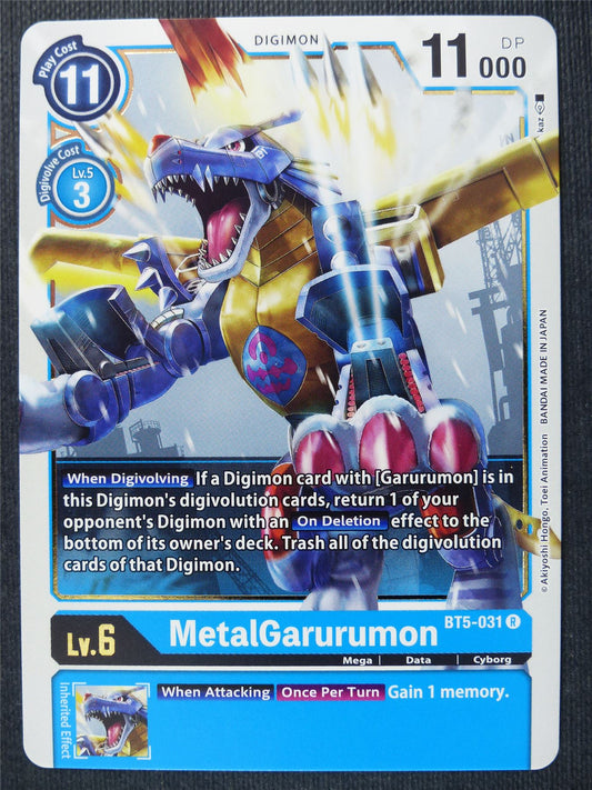 MetalGarurumon BT5-031 R - Digimon Cards #2BC