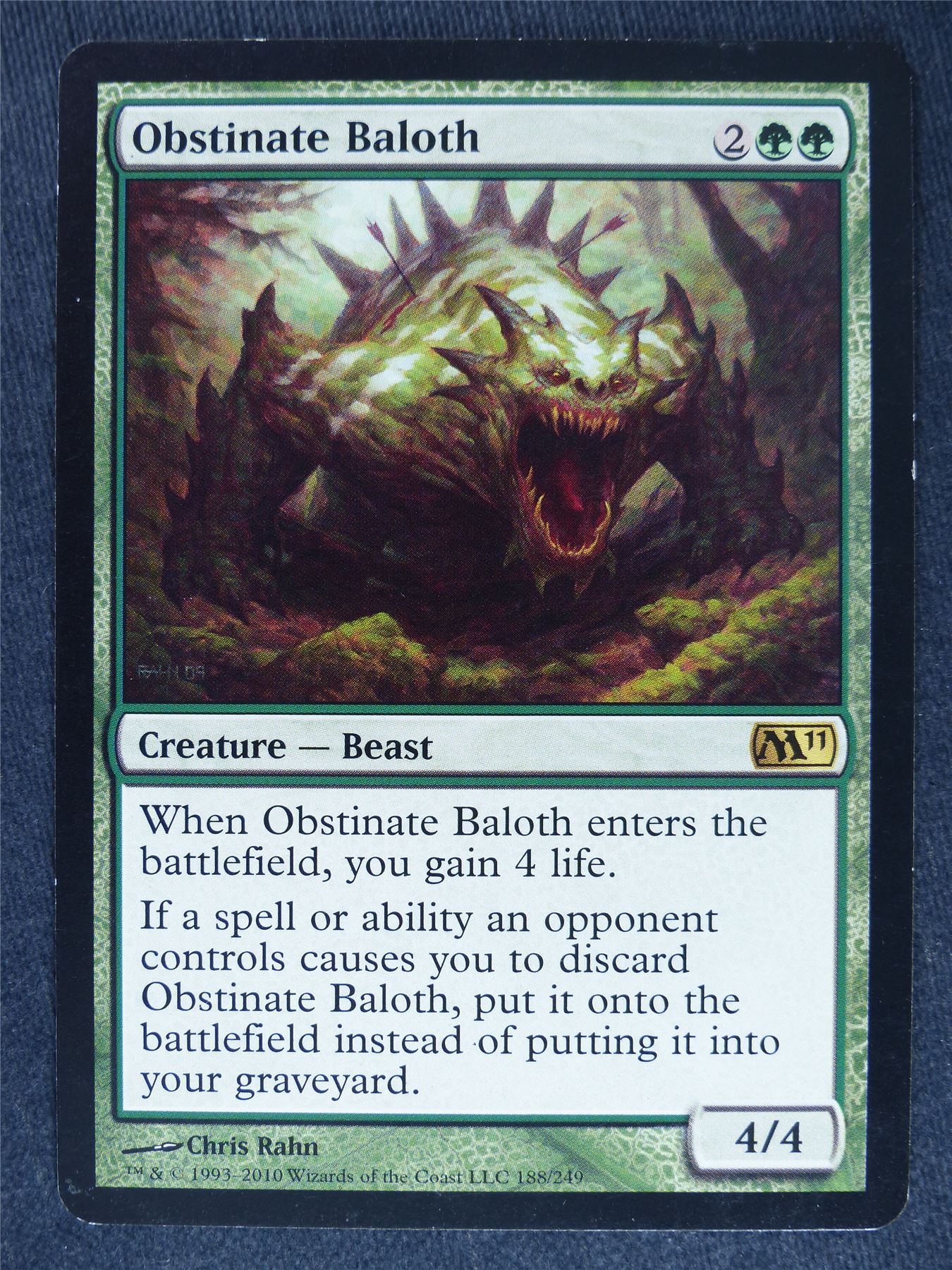 Obstinate Baloth - Mtg Magic Cards #JO