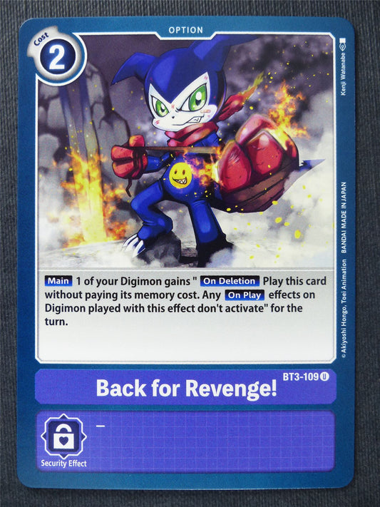 Back for Revenge! BT3-109 U - Digimon Cards #RU