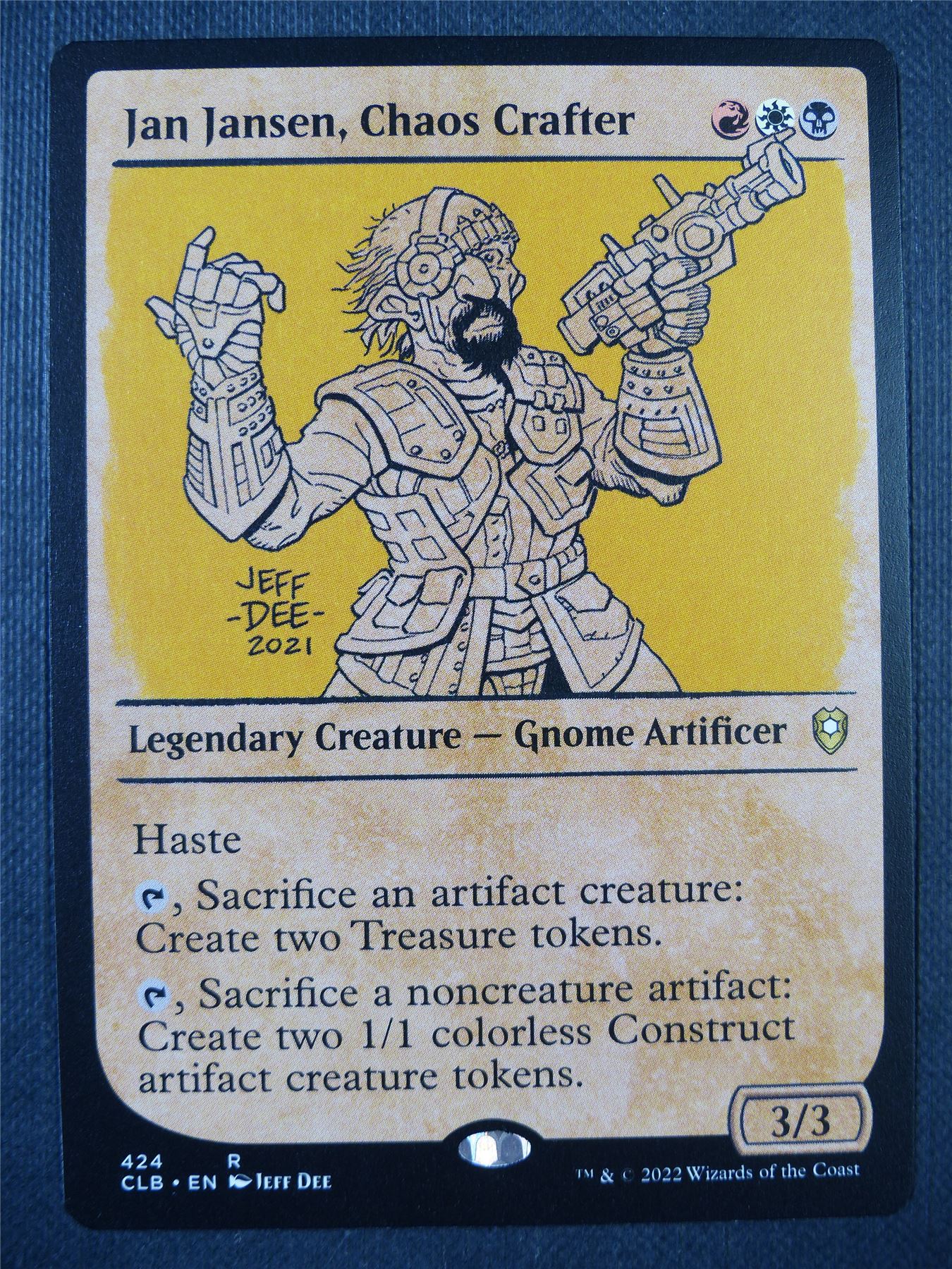 Jan Jansen Chaos Crafter Showcase - Mtg Card #6SR