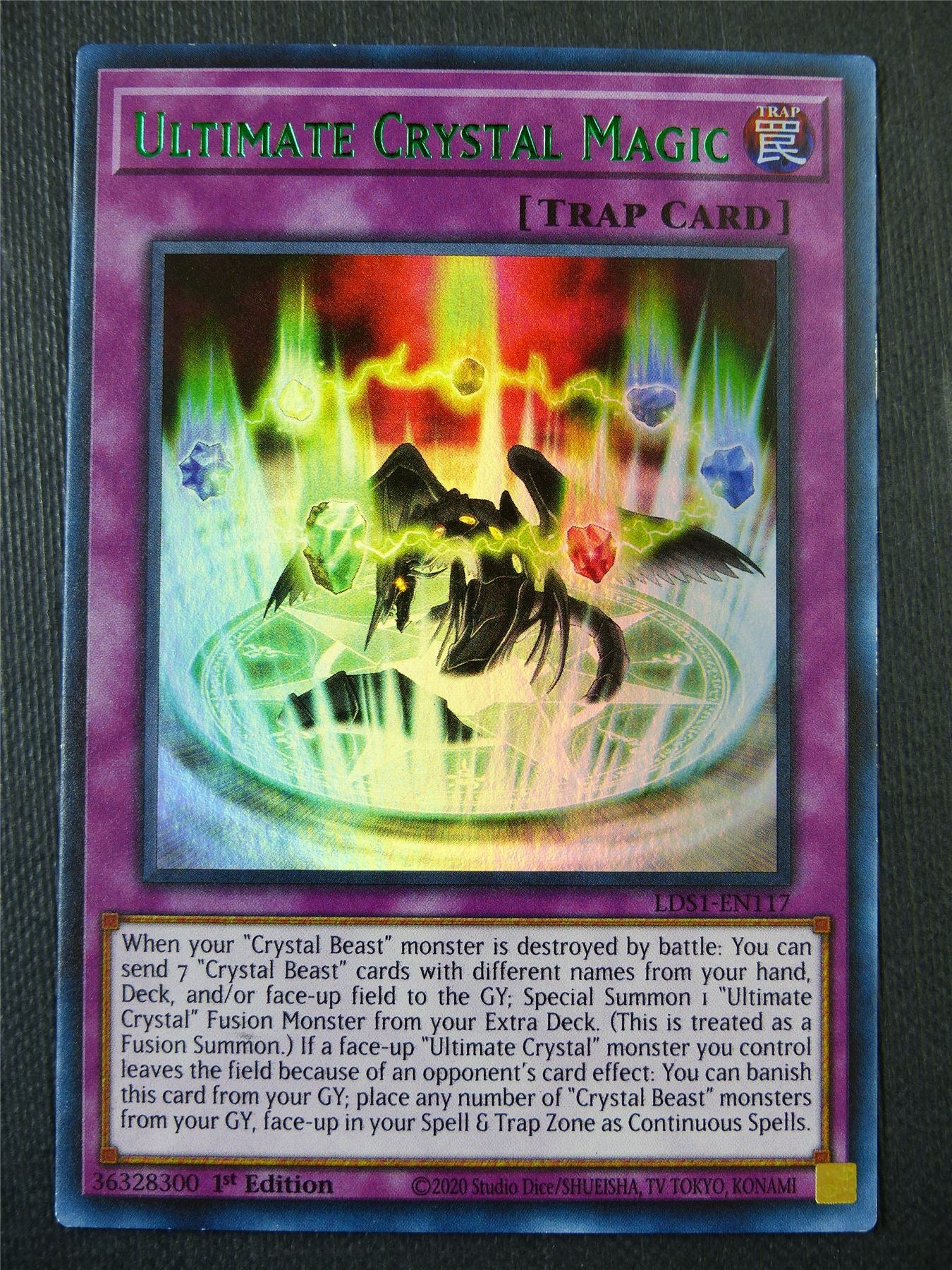 Ultimate Crystal Magic LDS1 Ultra Rare Green - 1st ed Yugioh Card #5E6