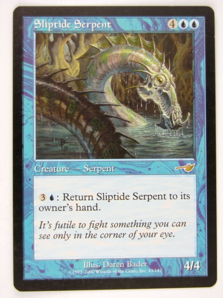MTG Magic: The Gathering Cards: SLIPTIDE SERPENT - Played Rare Archeron MTG Magic: The Gathering Cards: SLIPTIDE SERPENT - Played Rare Archeron
