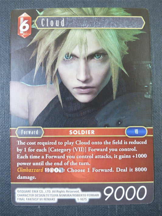 Cloud 1-187S - Final Fantasy Card #9DT