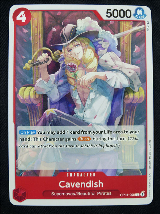 Cavendish OP01-008 C - One Piece Card #2Y9