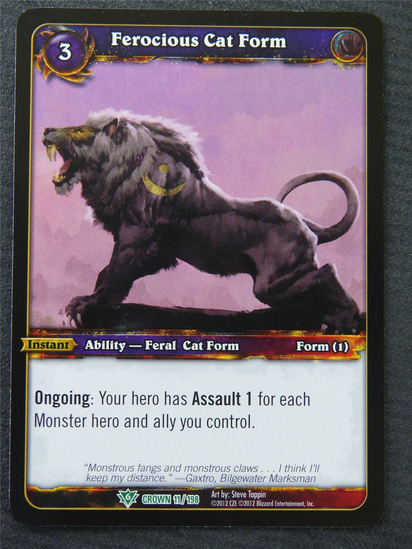 Ferocious Cat Form - Uncommon - World Of Warcraft #1IR