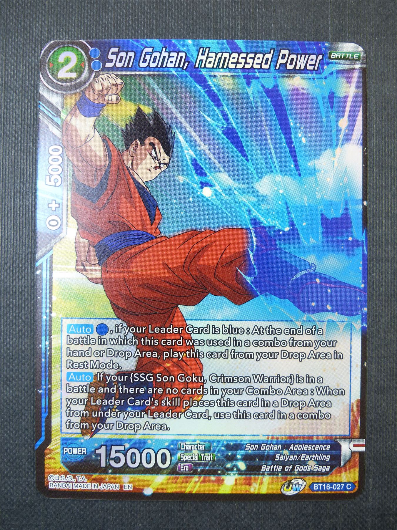 Son Gohan Harnessed Power Foil - Dragon Ball Super Card #38