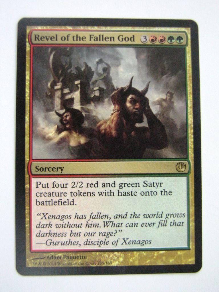 MTG Magic Played Cards: REVEL OF THE FALLEN GOD # 6J28