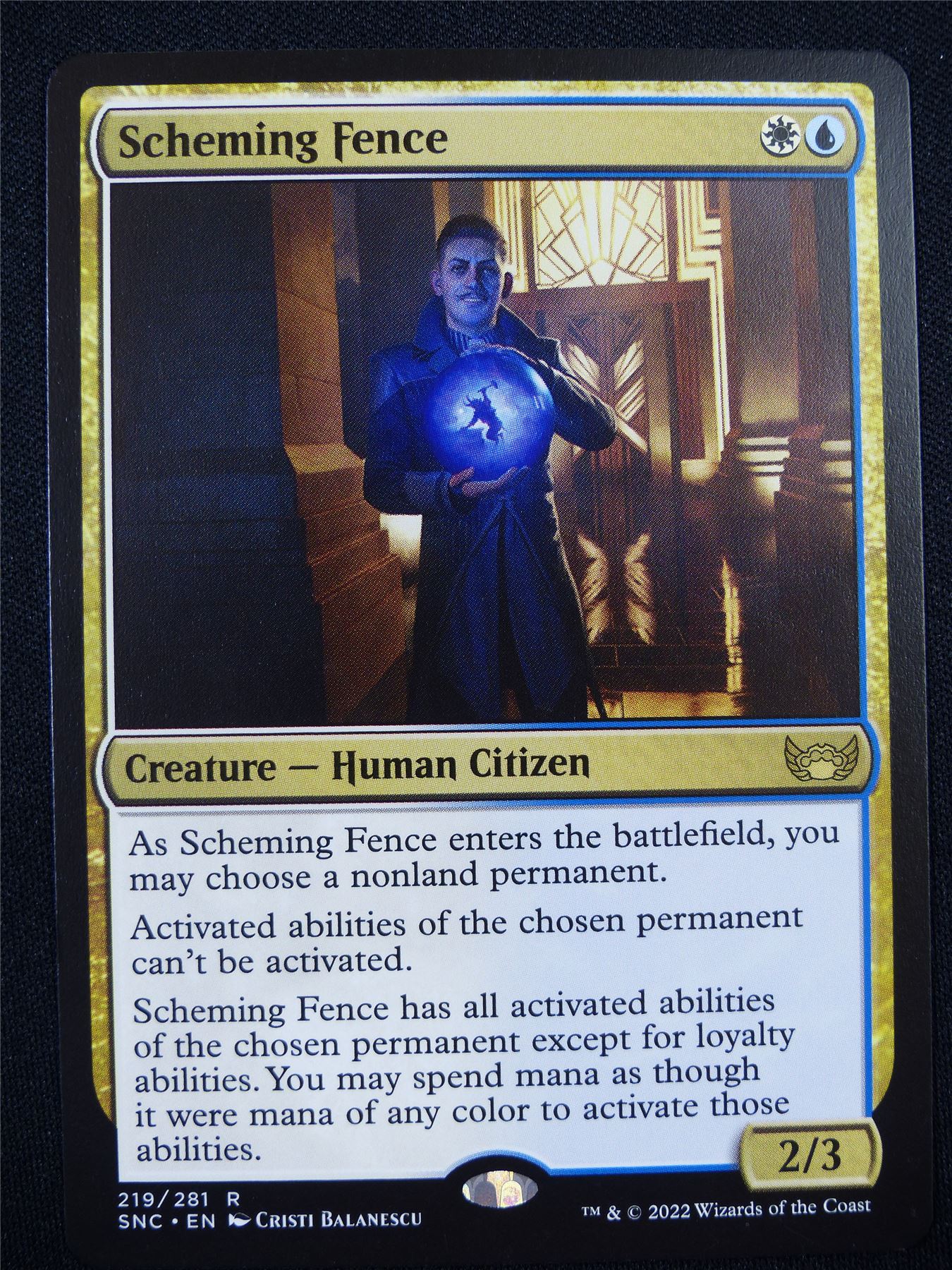 Scheming Fence - Mtg Card #I9