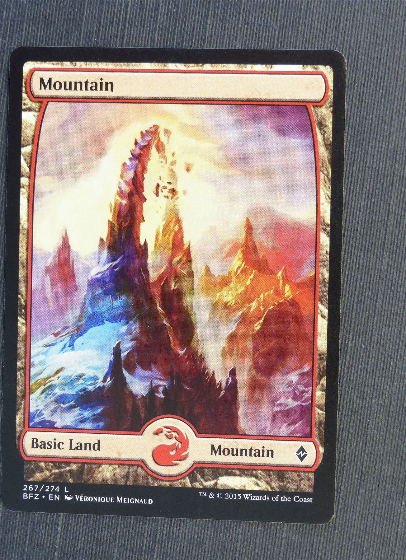 Mountain Full Art 267/274 - Mtg Magic Cards #5EG