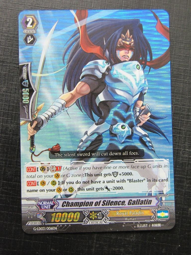 CHAMPION OF SILENCE GALLATIN G-LD03 - Vanguard Card # 4A18