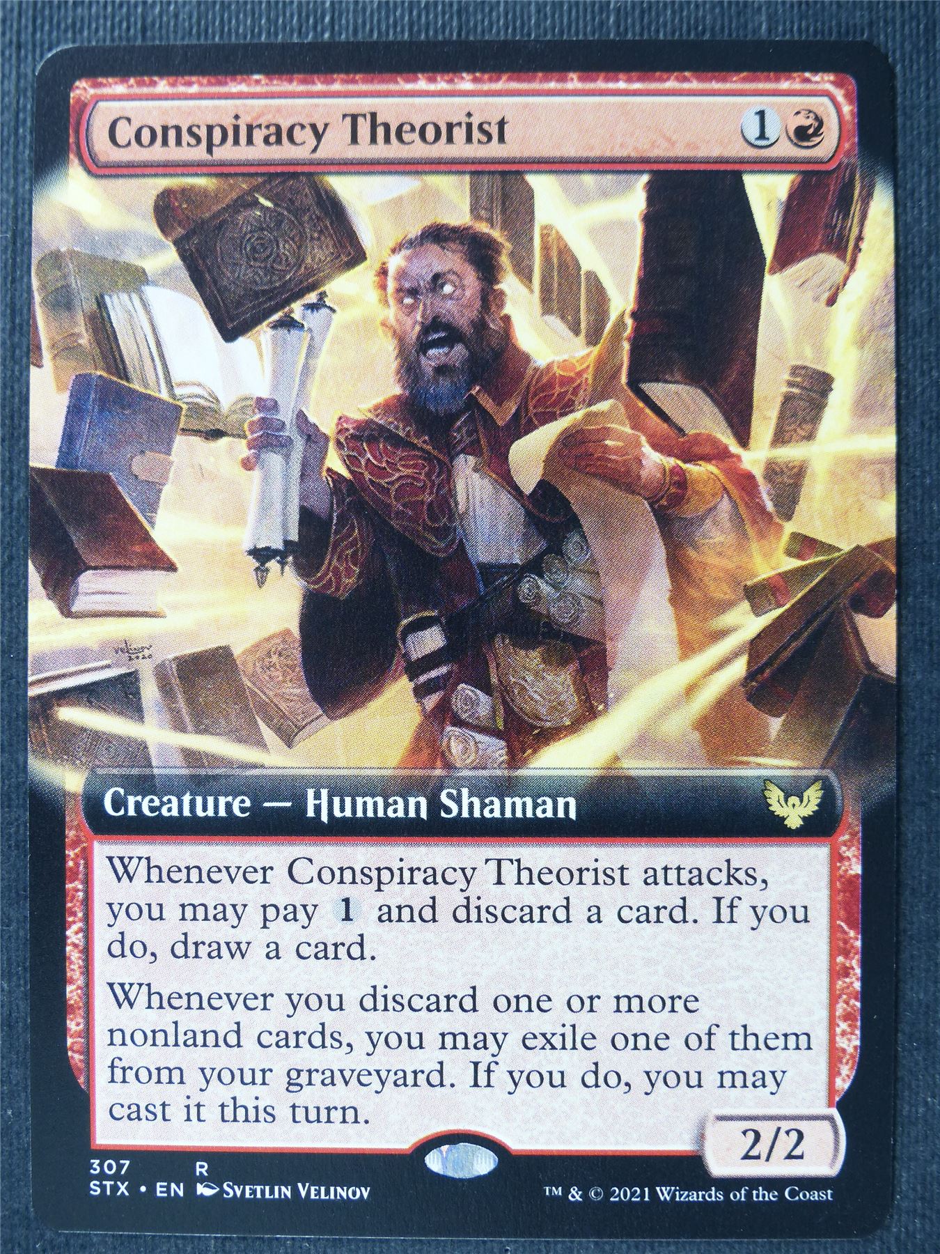 Conspiracy Theorist Extended Art - Mtg Card #1XZ