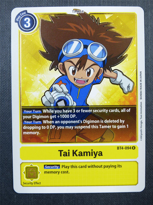 Tai Kamiya BT4 R - Digimon Card #43H