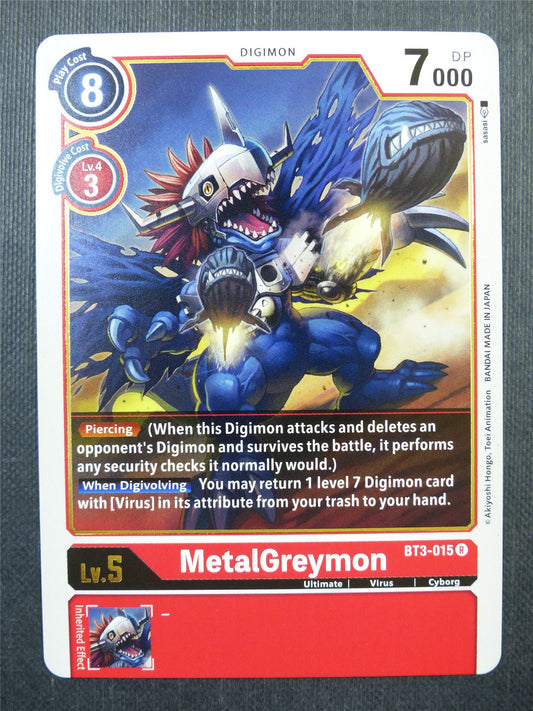 MetalGreymon BT3 R - Digimon Card #445