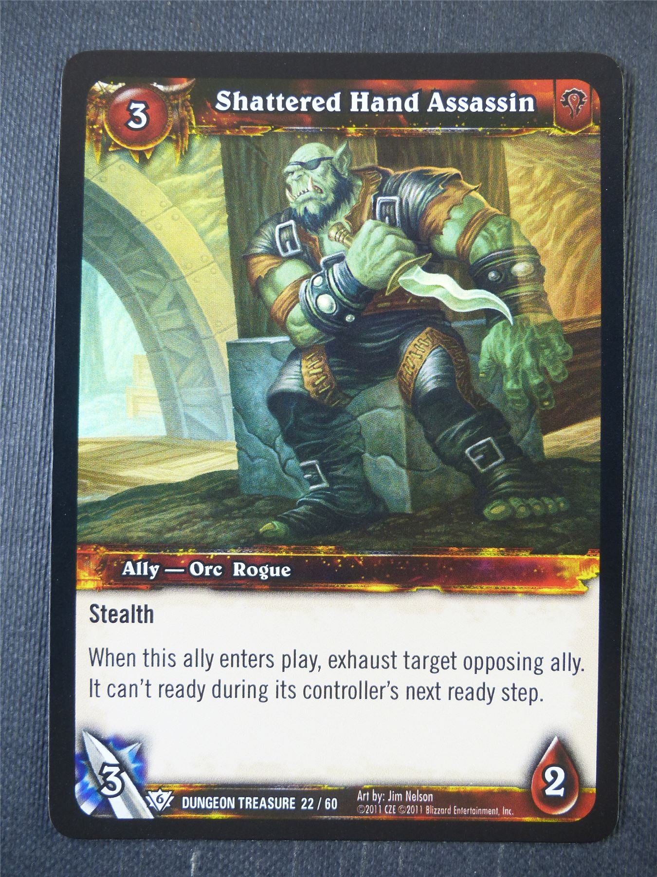 Shattered Hand Assassin 22/60 Foil - WoW Card #19V