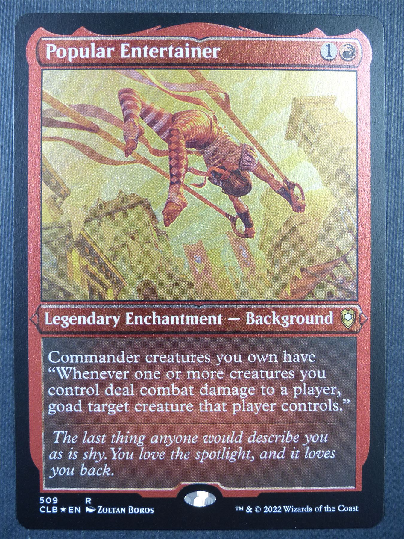 Popular Entertainer Etched Foil