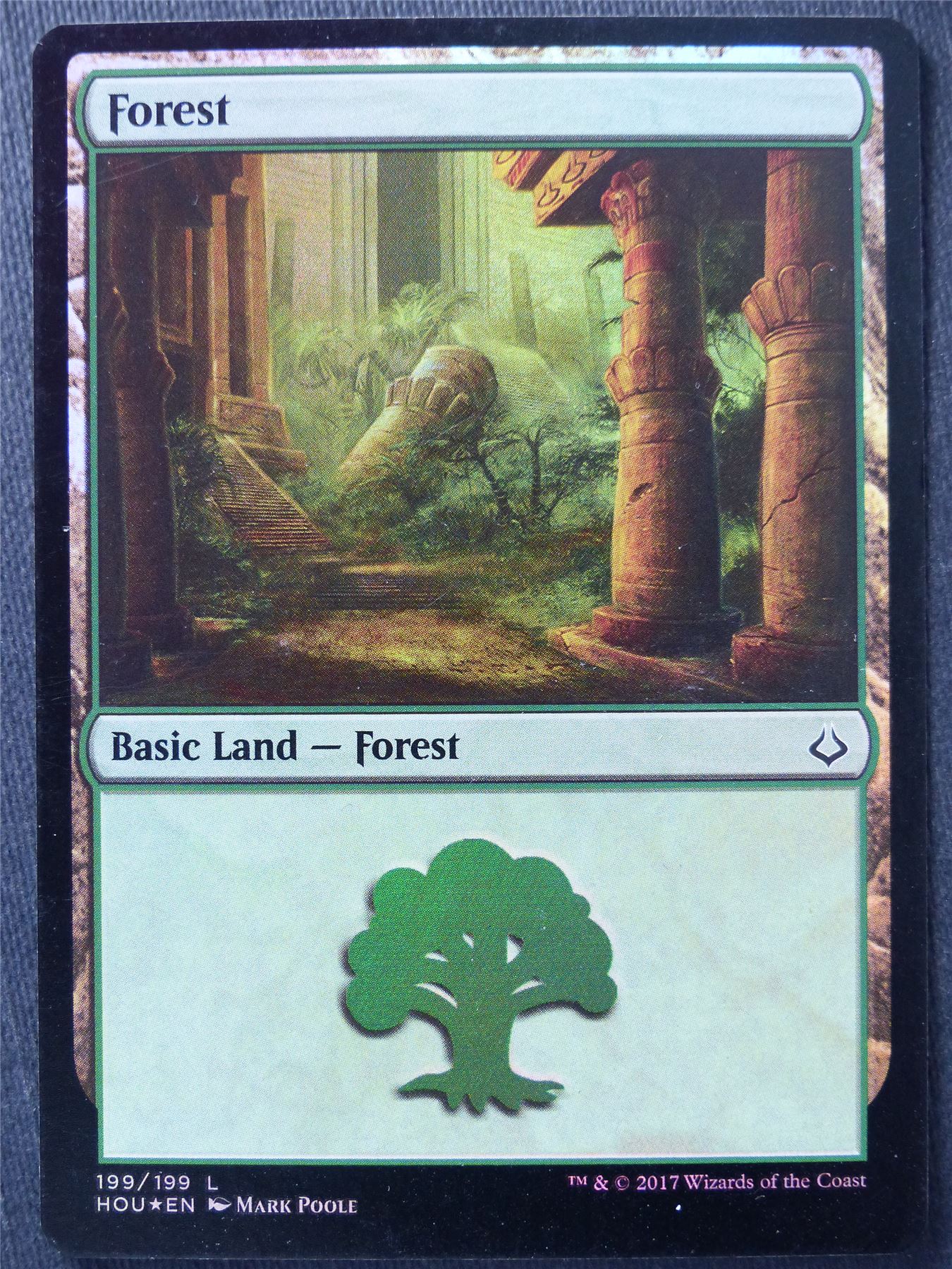Forest 199/199 Foil - Mtg Magic Cards #DZ