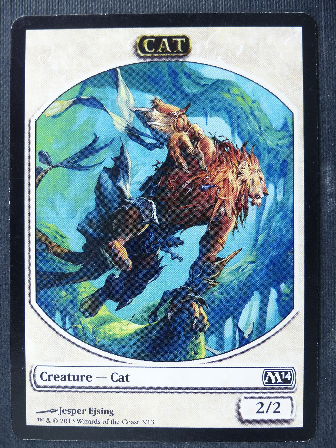 Cat Token - Mtg Card #40A