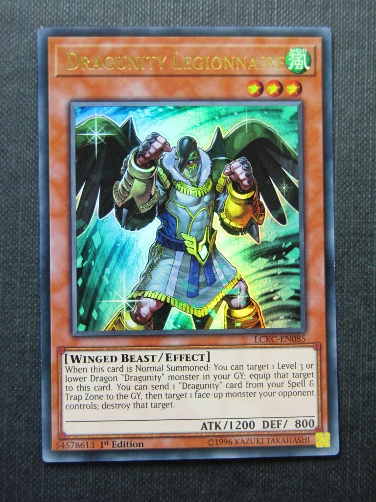 Dragunity Legionnaire LCKC Ultra Rare - 1st ed - Yugioh Card #1SA Archeron Dragunity Legionnaire LCKC Ultra Rare - 1st ed - Yugioh Card #1SA Archeron