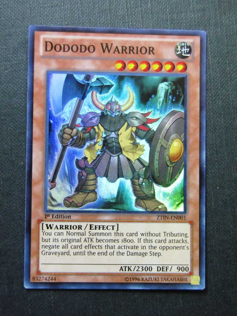 Dododo Warrior ZTIN Super Rare - 1st ed - Yugioh Cards #17Q
