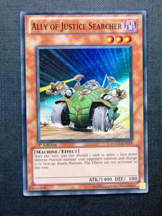 Ally of Justice Searcher HA02 Super Rare - 1st ed - Yugioh Cards #1HH
