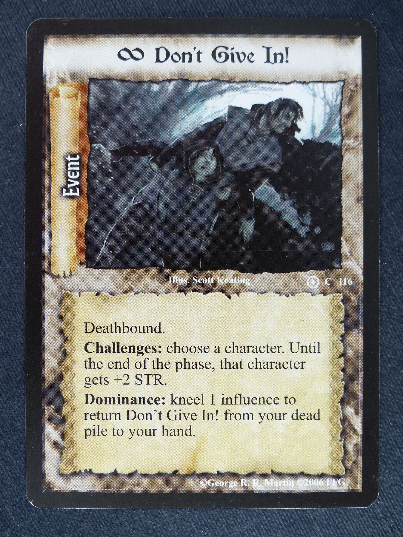 Infinite Don't Give In! - Game of Thrones Cards #Y3