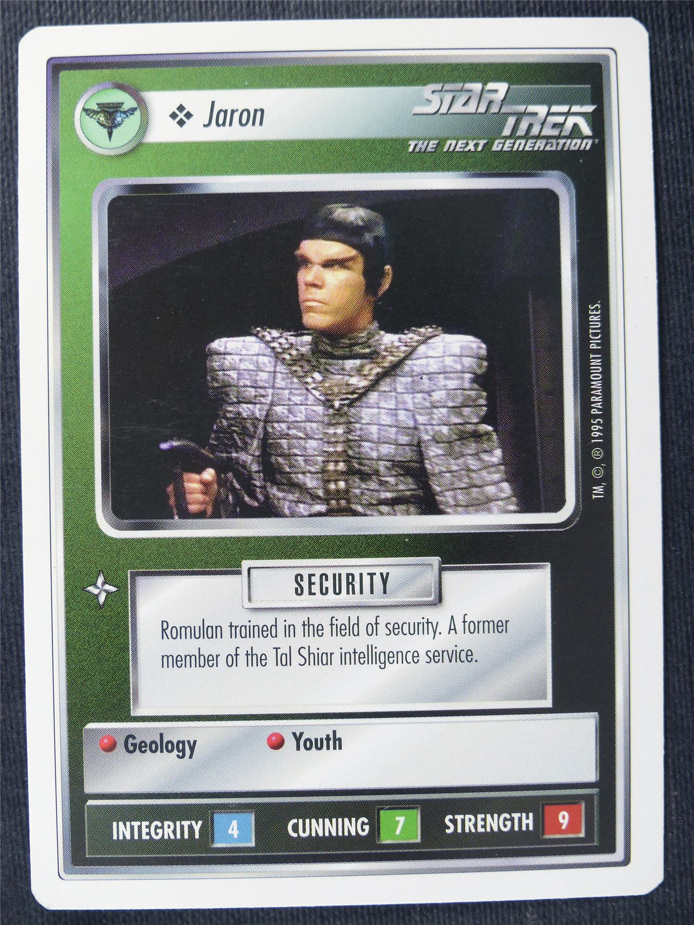 Jaron - NG - Star Trek Cards #12J