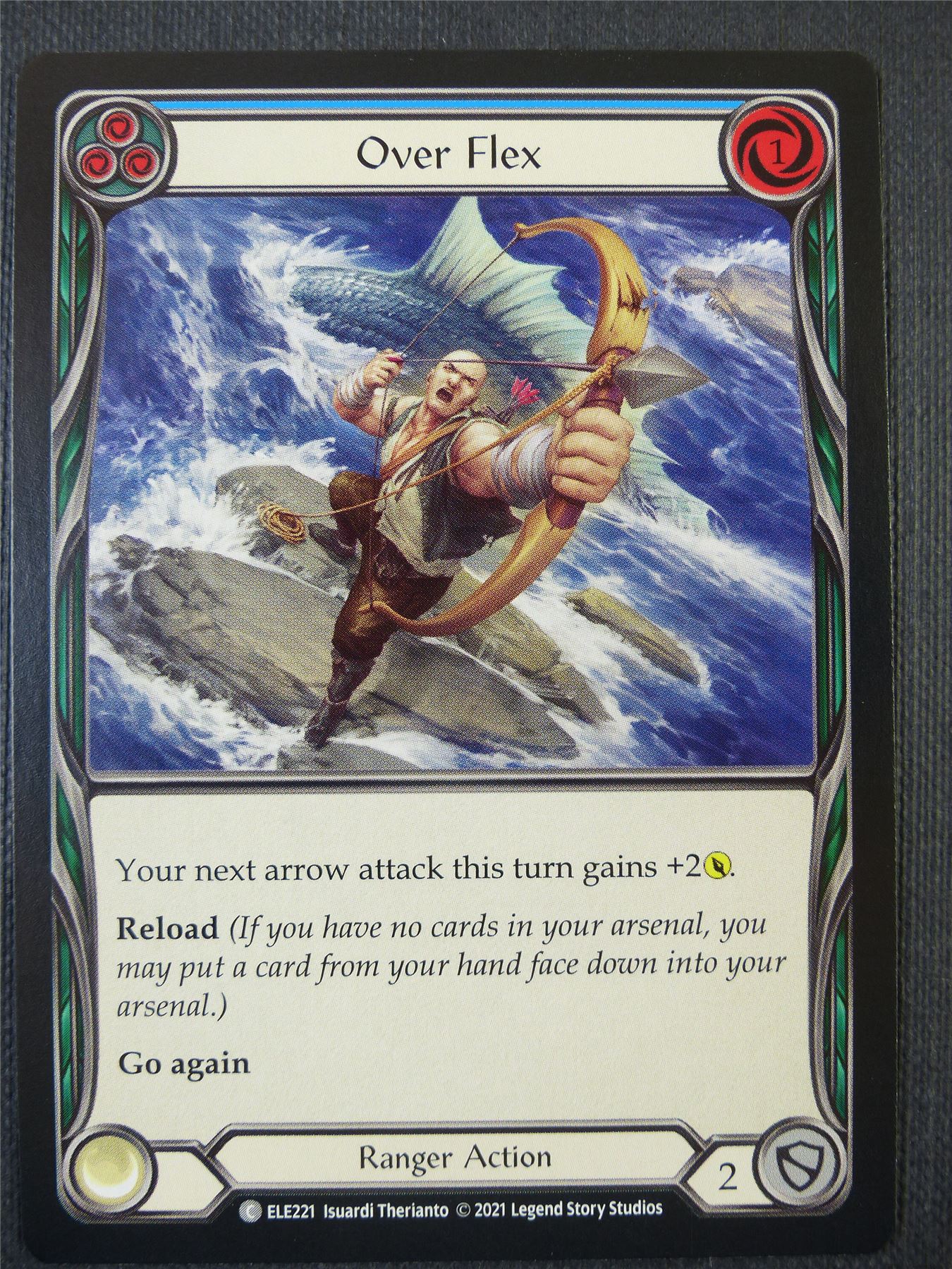 Over Flex - Blue - Tales of Aria 1st ed - Flesh and Blood Card #64J