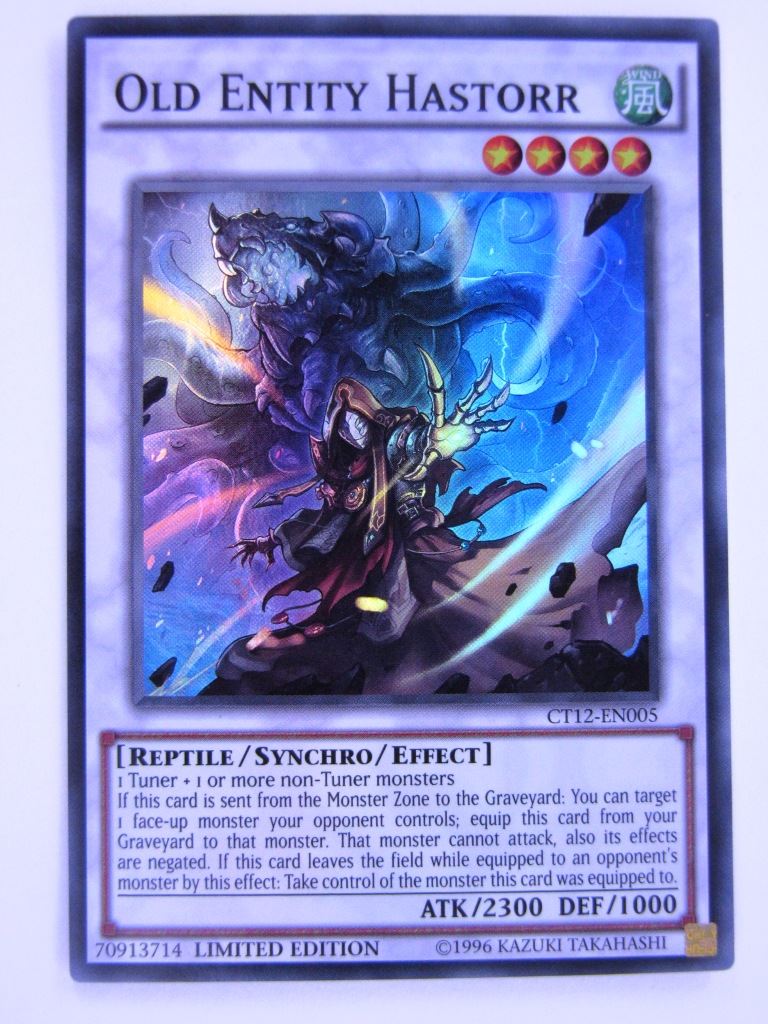 Yugioh Cards: OLD ENTITY HASTORR CT12 SUPER RARE # 1H97 Yugioh Cards: OLD ENTITY HASTORR CT12 SUPER RARE # 1H97