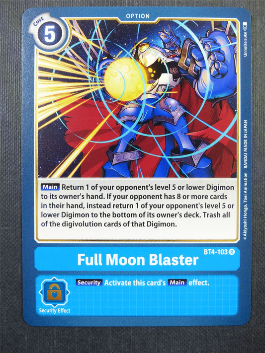 Full Moon Blaster BT4 R - Digimon Card #44Q