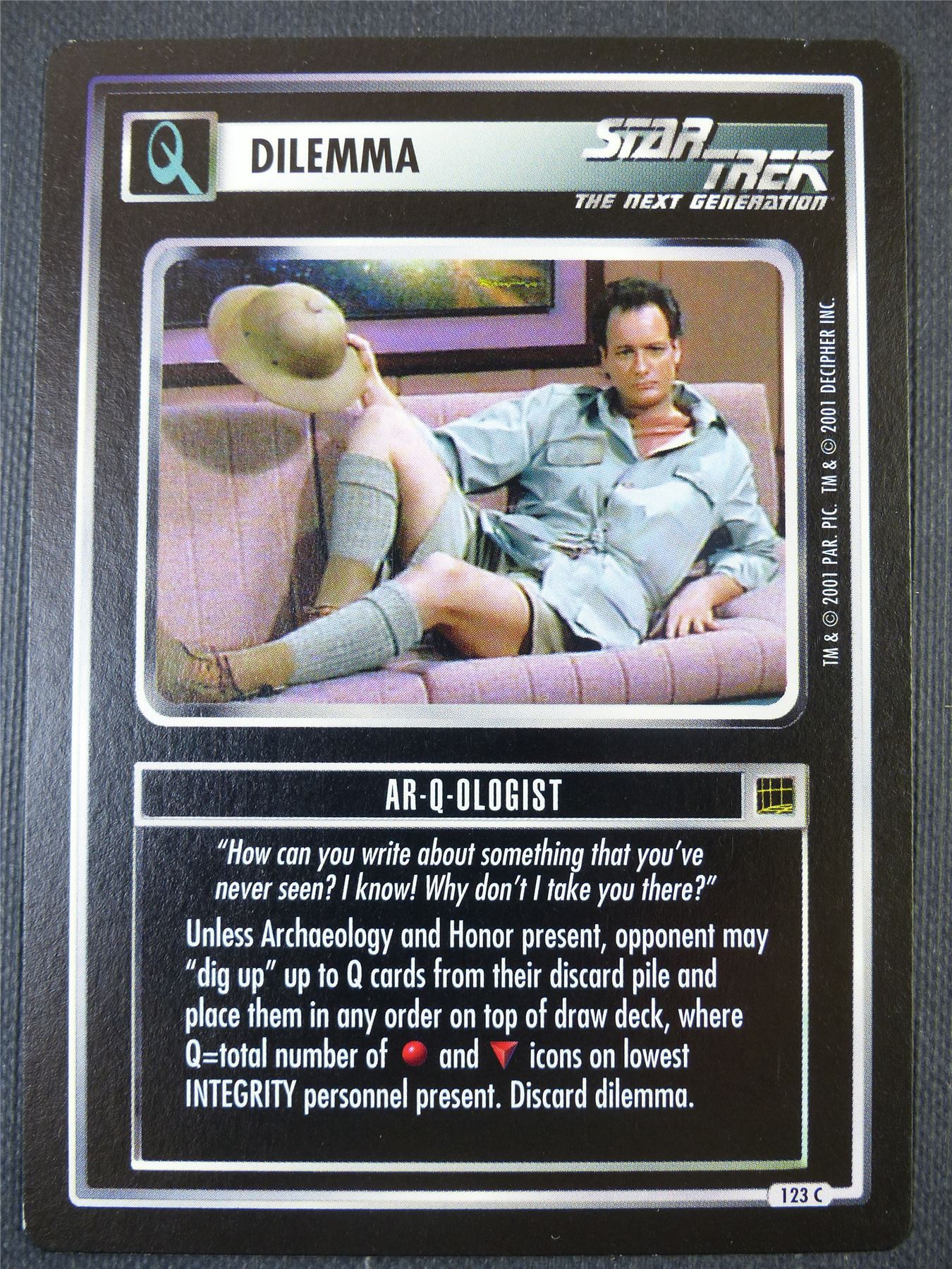 Ar-Q-Ologist - NG - Star Trek Card #66X