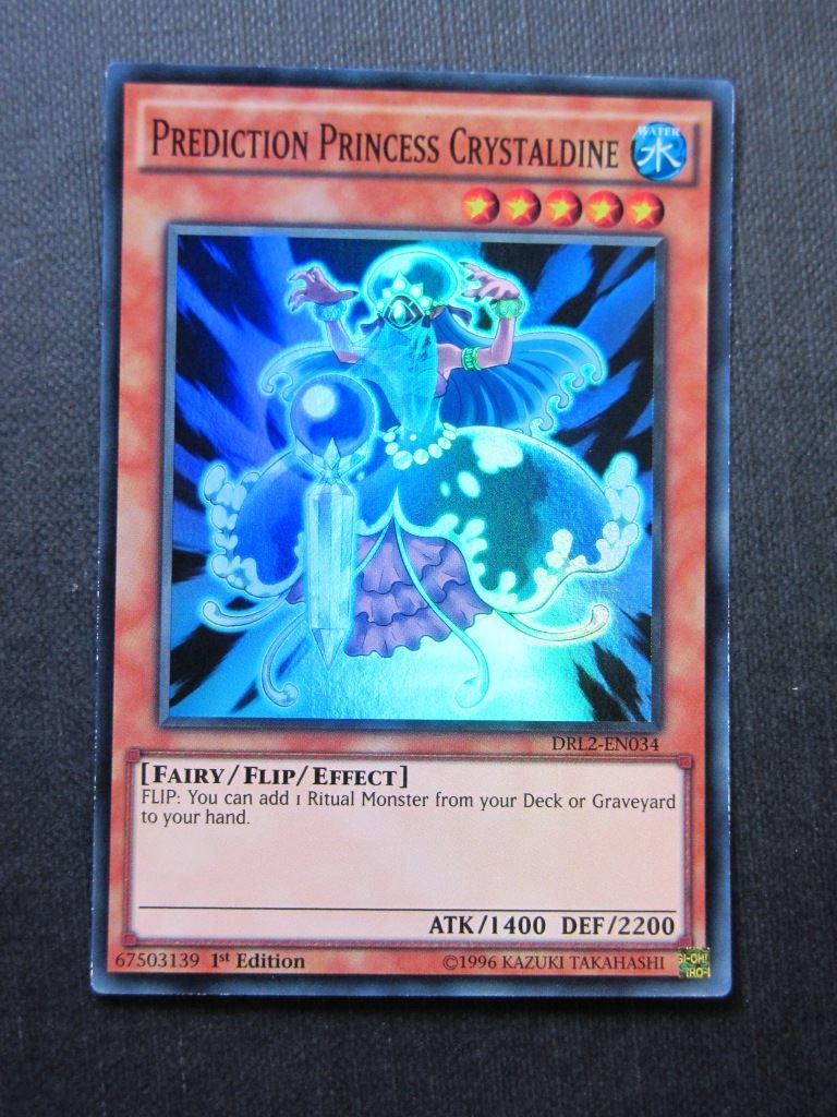 Prediction Princess Crystaldine DRL2 Super Rare - 1st ed - Yugioh Cards #182