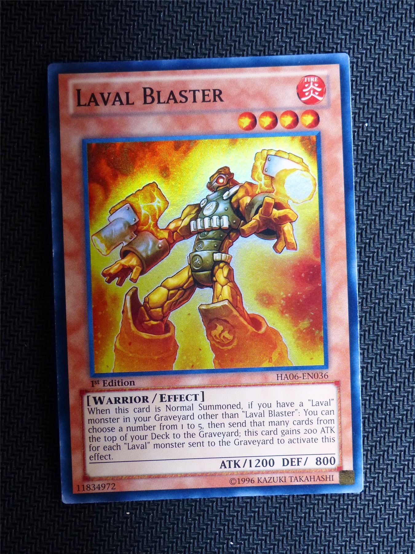 Laval Blaster - HA06 - Super Rare - Yugioh Card # 1E60