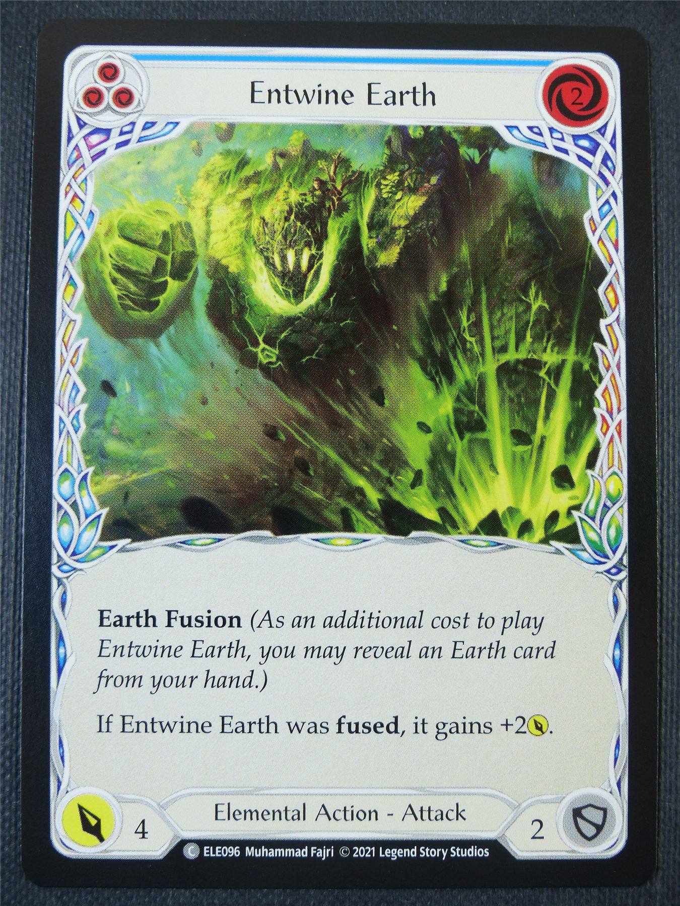 Entwine Earth - Blue - Tales of Aria 1st ed - Flesh and Blood Card #651