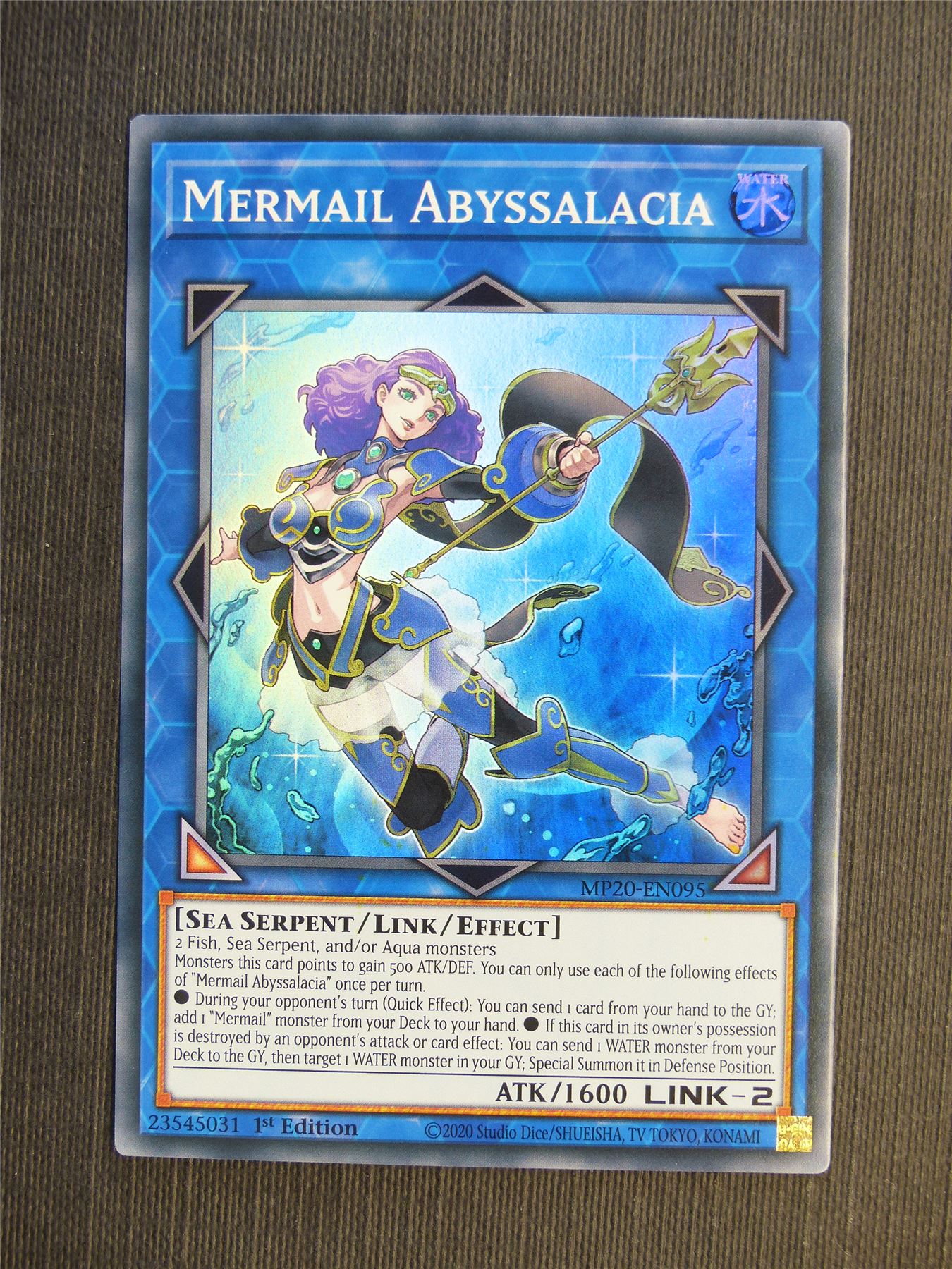 Mermail Abyssalacia MP20 Super Rare - 1st ed - Yugioh Cards #68Q