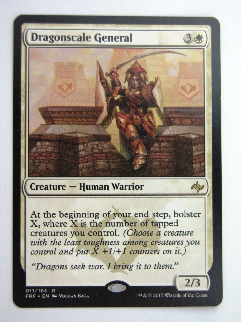 MTG Magic Played Cards: DRAGONSCALE GENERAL # 26A39