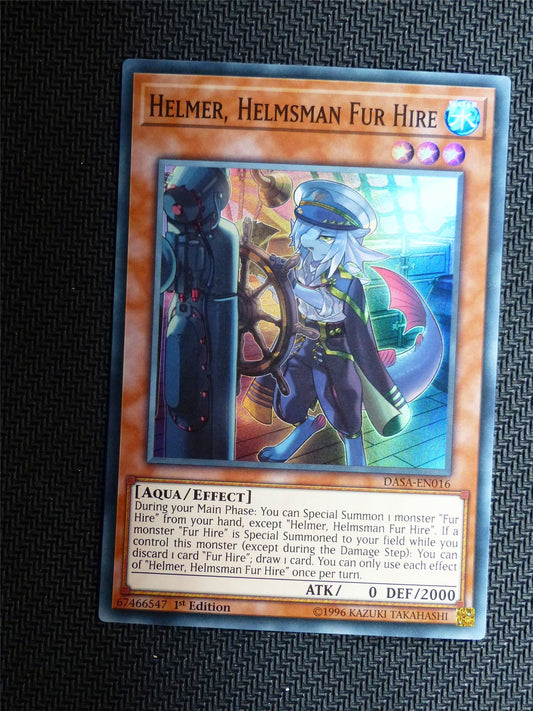 Helmer Helmsman  Fur Hire - DASA - Super Rare - Yugioh Card # 1E38