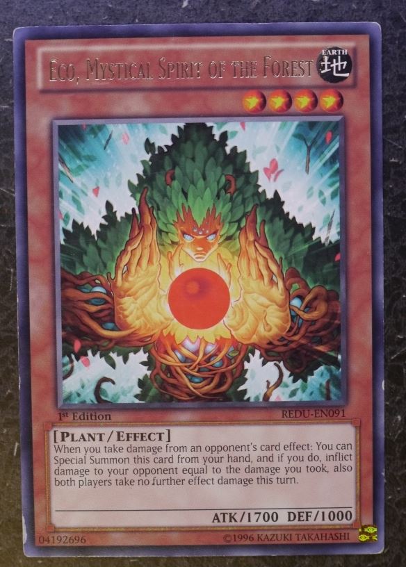 Yugioh Cards: ECO, MYSTICAL SPIRIT OF THE FOREST REDU SUPER RARE # 2I50