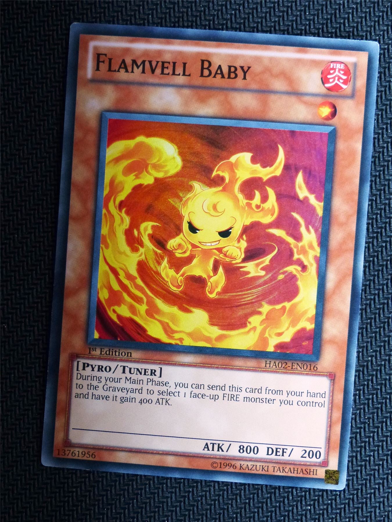 Flameval Baby - HA02 - Super Rare - Yugioh Card # 1H48