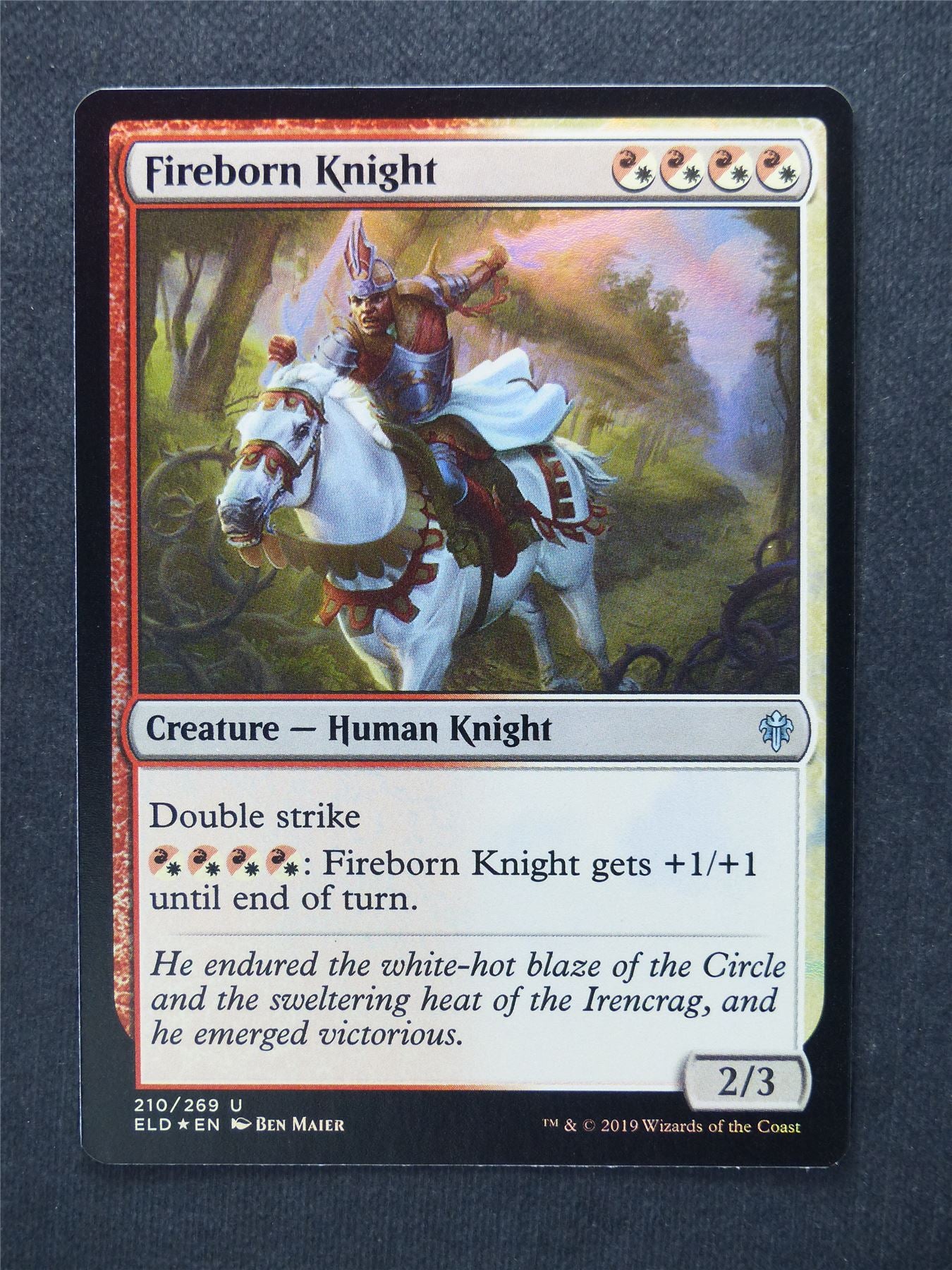 Fireborn Knight Foil - Mtg Magic Cards #SS