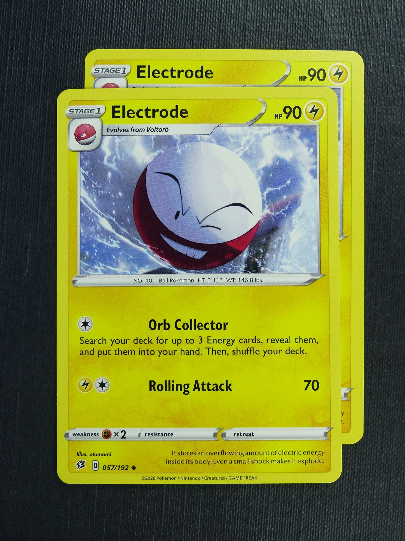Electrode 057/192 x2 - RCL - Pokemon Card #3KF